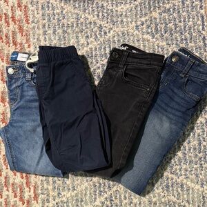 Stylish Kids Denim and Jogger Pants Set - Boys Size 4